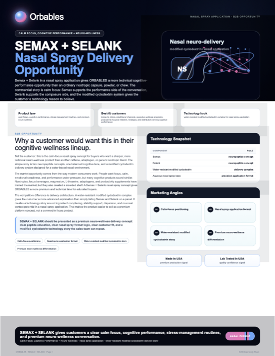 Semax + Selank Nasal Spray protected format flyer preview