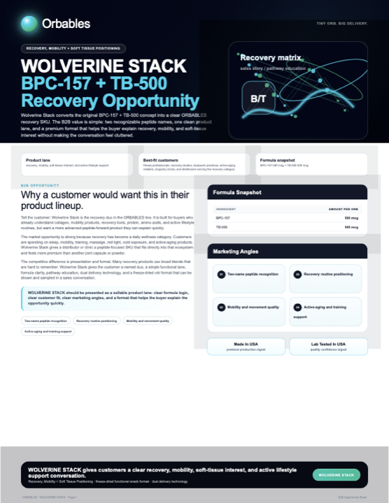 Wolverine Stack protected format flyer preview