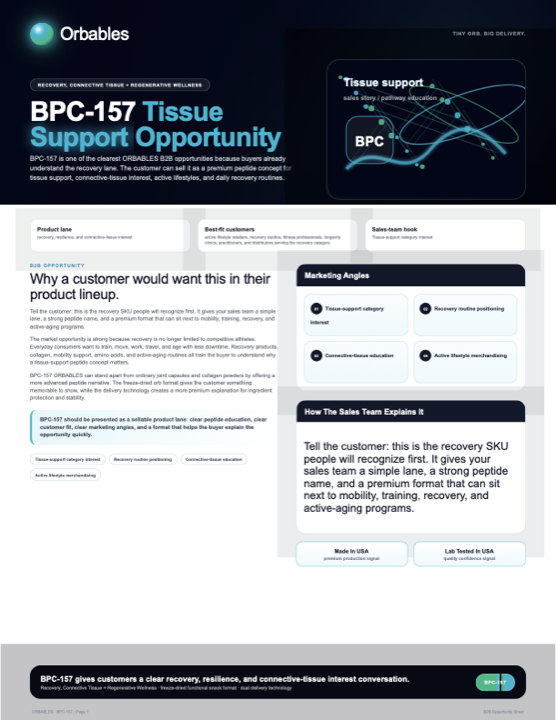BPC-157 protected format flyer preview