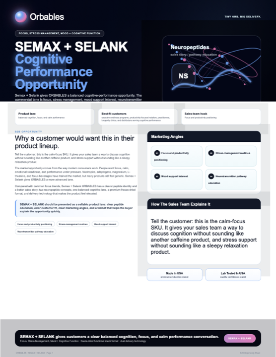 Semax + Selank protected format flyer preview