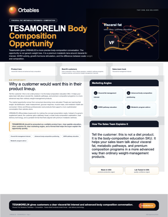 Tesamorelin protected format flyer preview